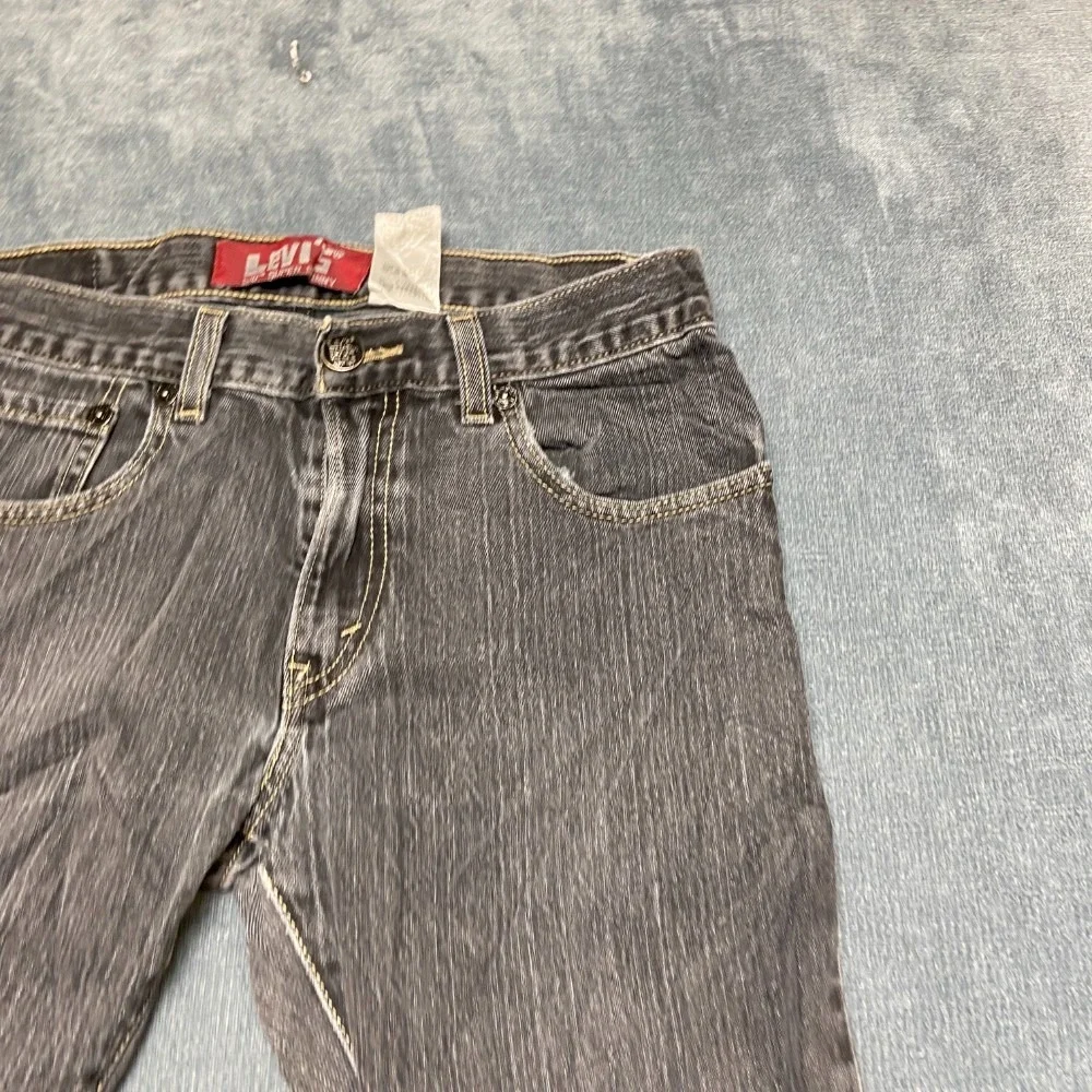 VTG Levi's 510 Jeans Boys 18 Reg 29x29 Gray Denim Cotton Stretch Super Skinny